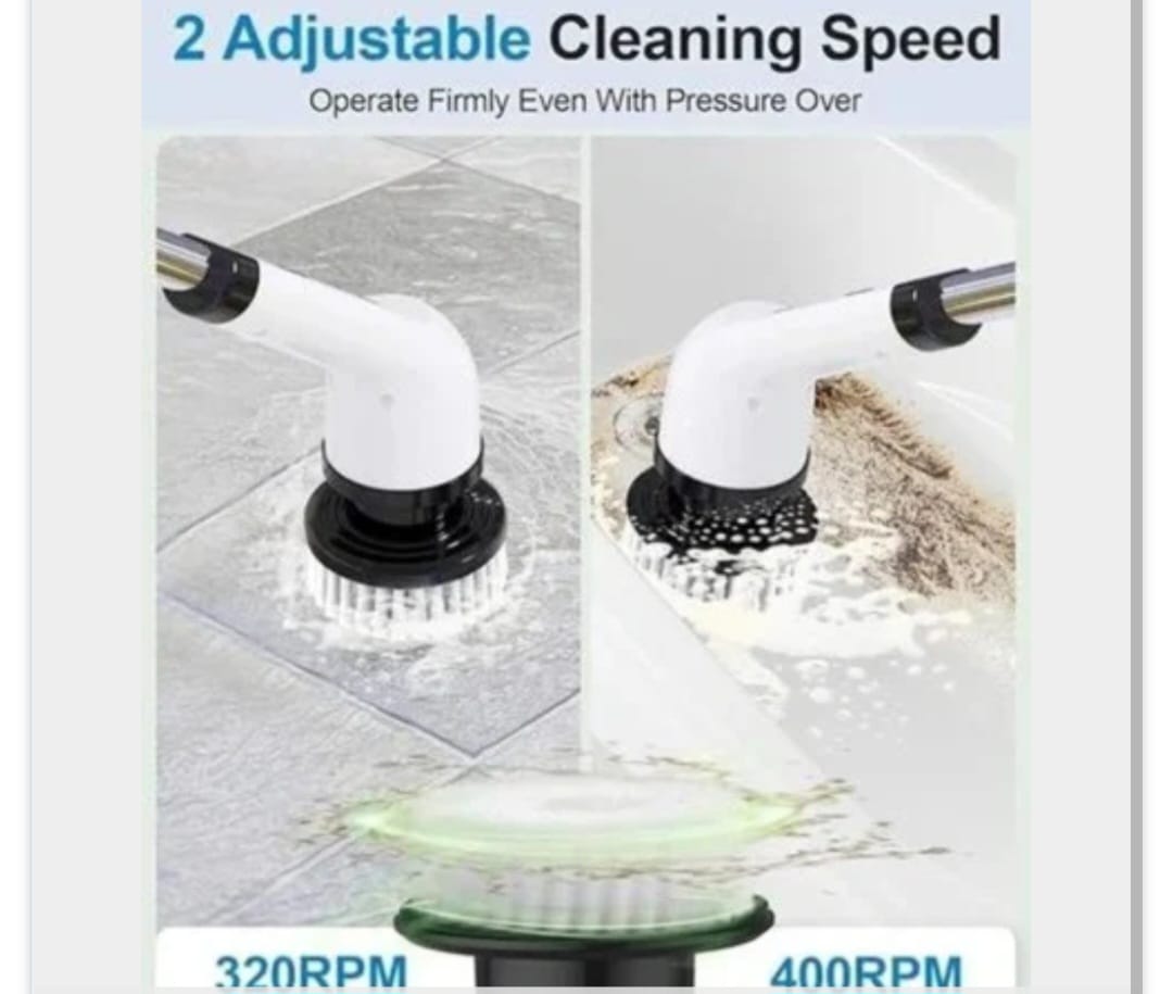 9 In 1 Cordless Electric Spin Scrubber Electric Cleaning Brush