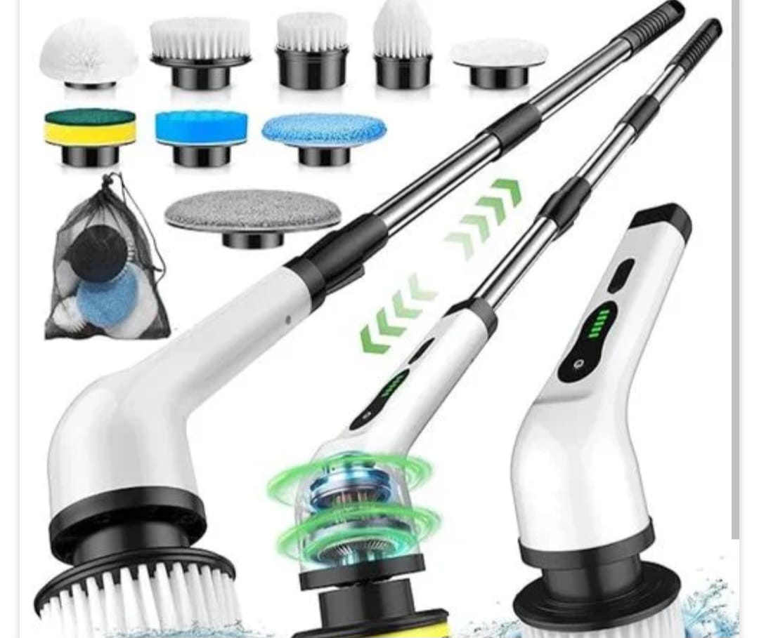 9 In 1 Cordless Electric Spin Scrubber Electric Cleaning Brush