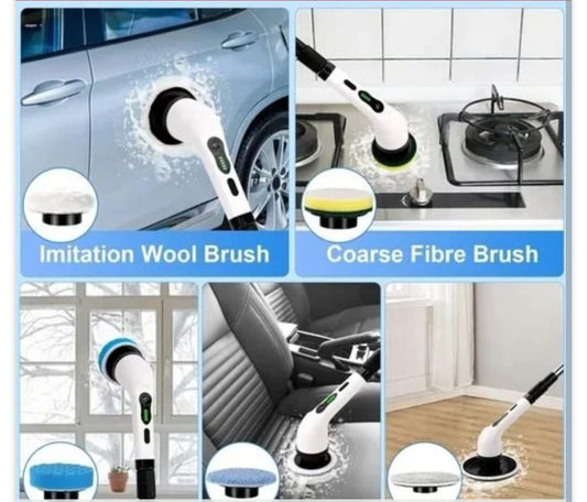 9 In 1 Cordless Electric Spin Scrubber Electric Cleaning Brush